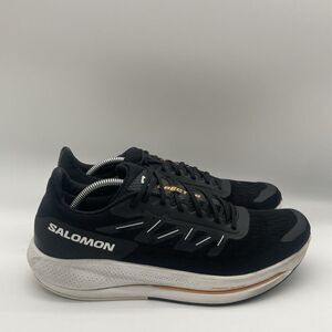Mens Size 11.5 Salomon Spectur Low Black/White Athletic Sneakers Shoes 415896
